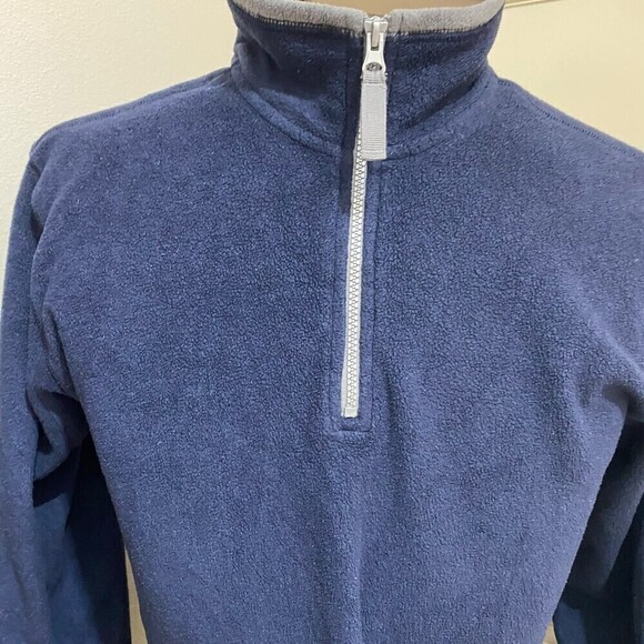 Champs Sports Men's Navy Blue Fleece Pullover 1/4 Zip Sz-Lg - Picture 2 of 6